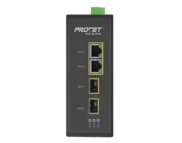 PT-PIS2P2S-AC 工业级交流电PoE交换机