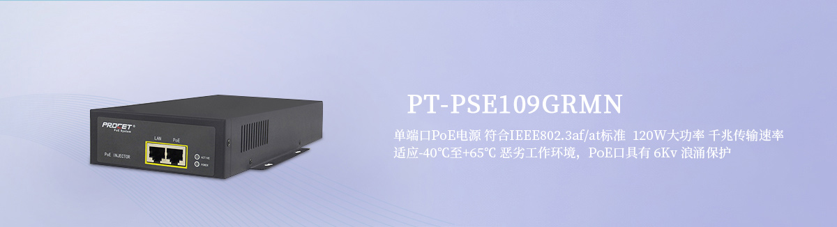 PT-PSE109GRMN 单端口PoE电源